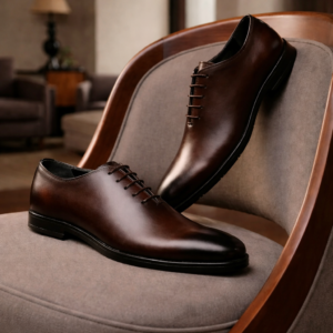 Premium Brown Leather Formal Shoes for Men | Classic Oxford Style Office & Party Wear